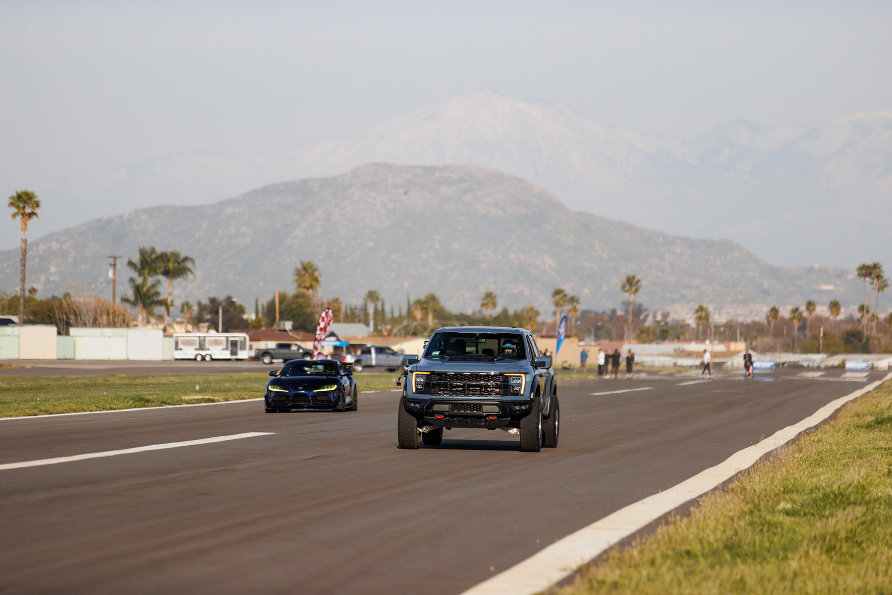 Ford F Raptor R Hp Vs Toyota Gr Supra Drag Race This